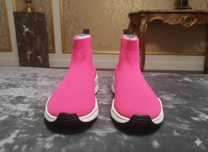 🌹👟édition limitée : baskets andré rose fluo - pointure 40 - pièce unique ! 🏃‍♀️✨ - photo numéro 3