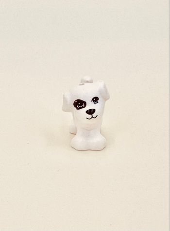 Lego Animaux Friends : Chien blanc tacheté marron prénommé Charlie ou Jacky