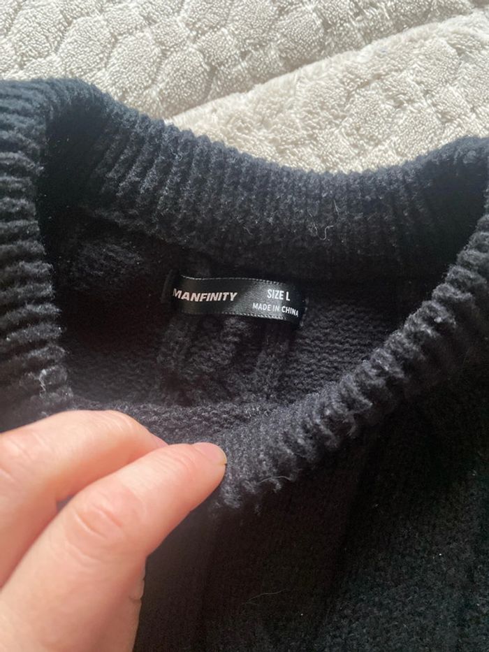 Pull noir taille L - photo numéro 2