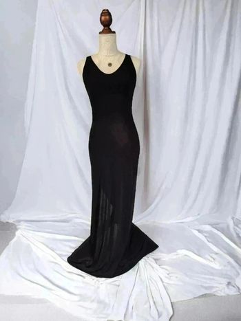Robe de soiree noir 🌹TU🌹 fabrication française