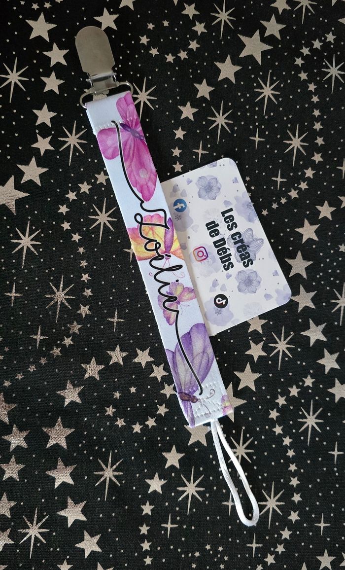 Attache tetine personnalisé