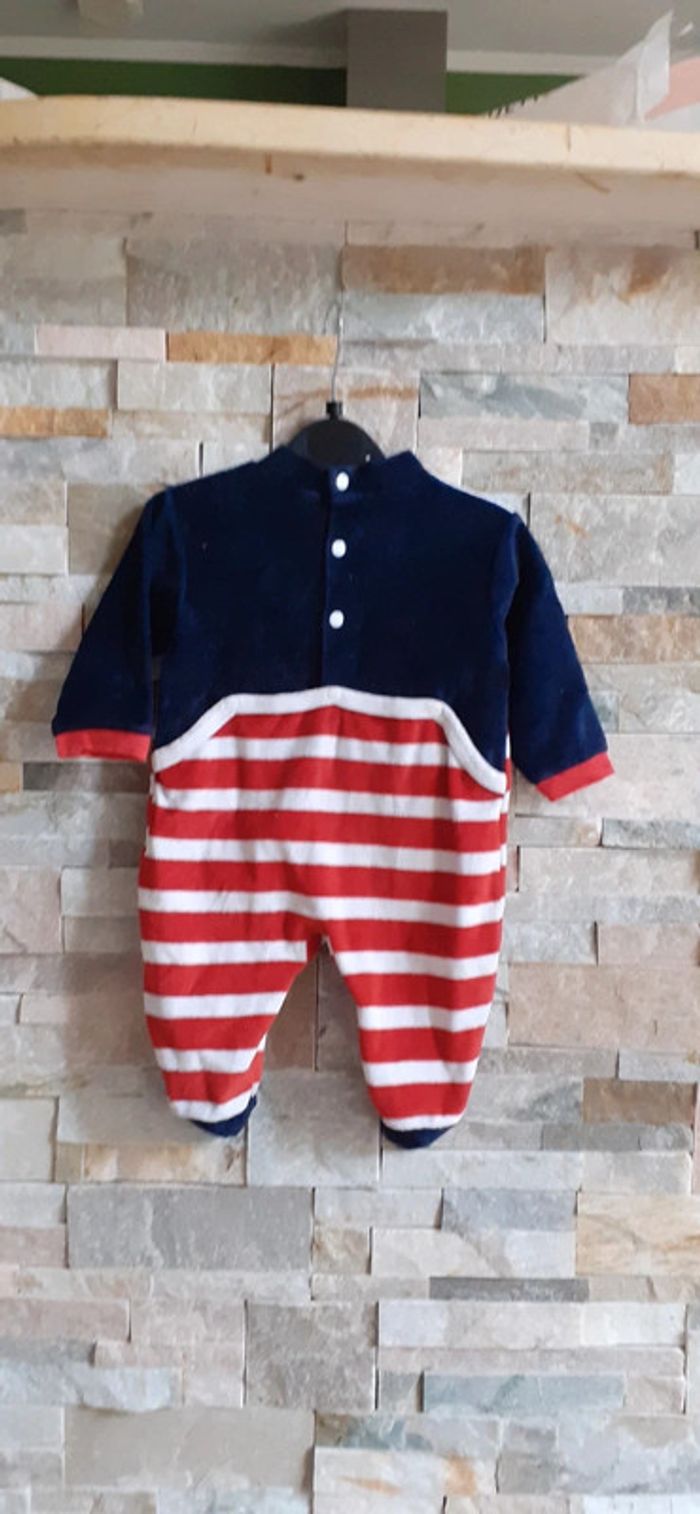 Pyjama velour petit marin 3 mois - photo numéro 2