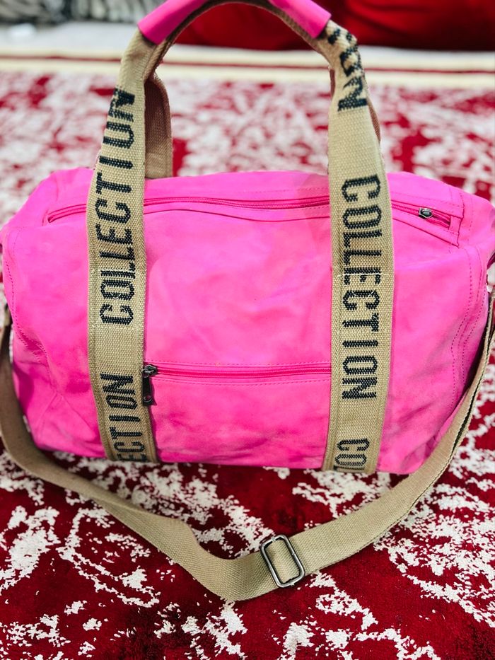 Sac de sport rose vif – Collection Mode – 45x25 cm - photo numéro 4