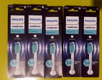Lot de 10 Têtes de brosse à dents Philips Sonicare C1 ProResults – Neuves