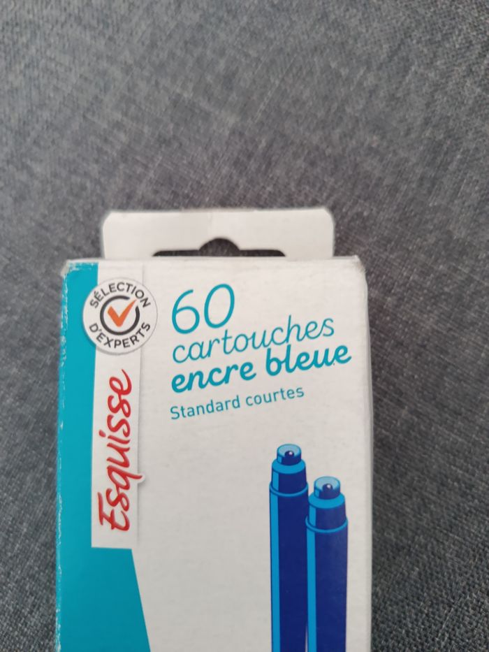 Cartouches encre bleue Esquisse neuves - photo numéro 2