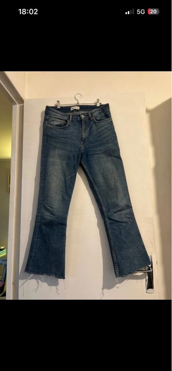 jean type bootcut bleu taille 40 de chez zara