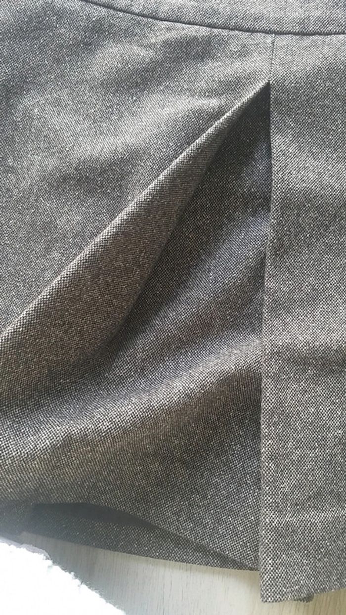 Jupe marron camaïeu tweed - photo numéro 3