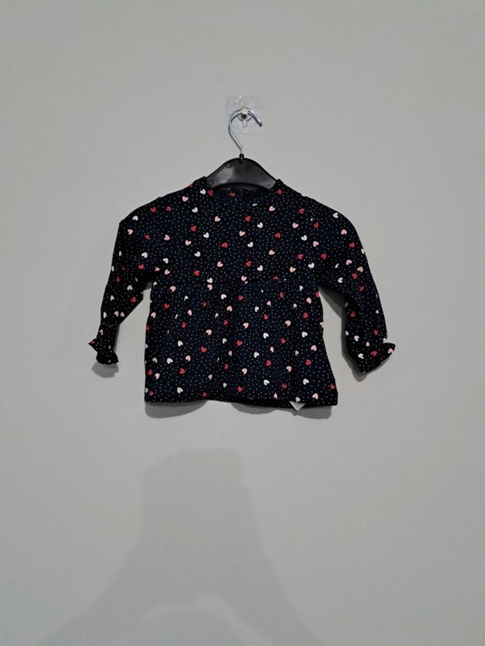 T-shirt bleu marine Mes petits cailloux