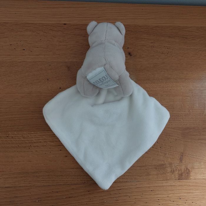 Doudou plat ours avec mouchoir - Doudou & Compagnie - photo numéro 3