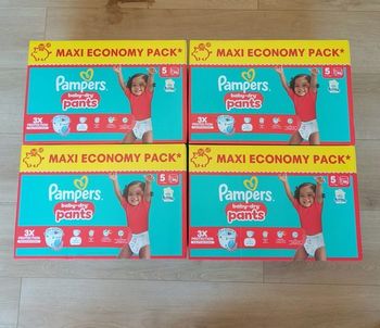 4 maxis economy packs Pampers baby dry pants taille 5