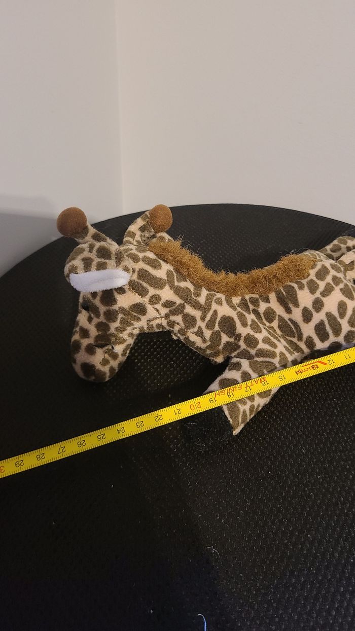 Peluche girafe PLEIN NORD marron beige 25 cm - photo numéro 2