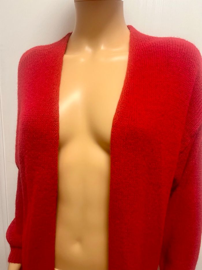 Gilet long rouge - photo numéro 4