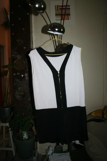 🌸 Combinaison noire et blanche droite Taille unique Fabrication française Boutique Parisienne 🌸