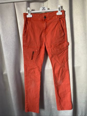 Pantalon chino orange brique 10 ans tape à l'œil