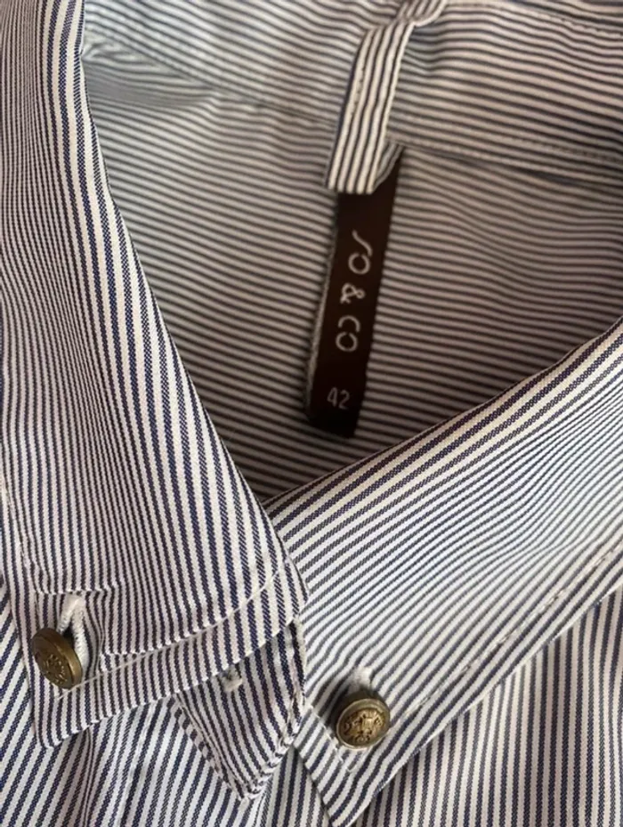 Chemise rayée so&co 42 - photo numéro 3