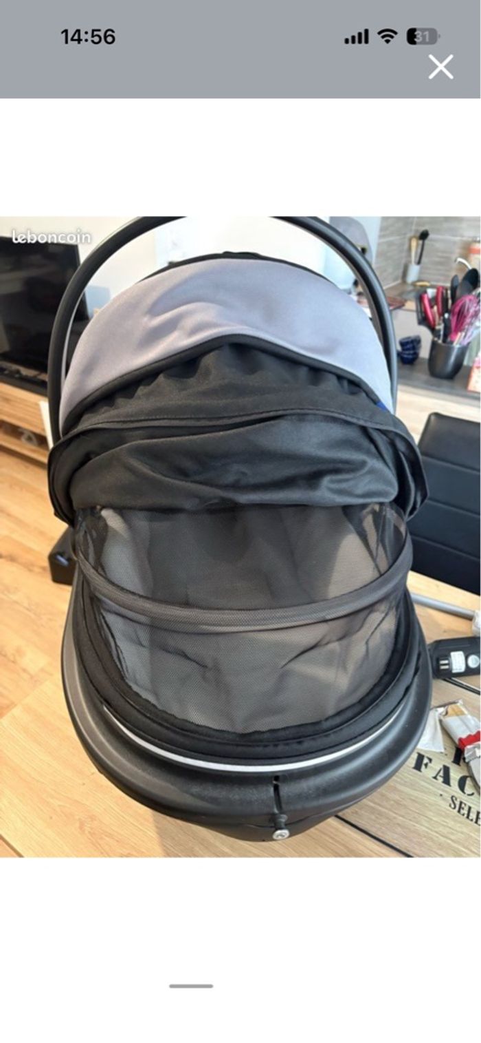 Poussette chicco noir 3 en 1 - photo numéro 4
