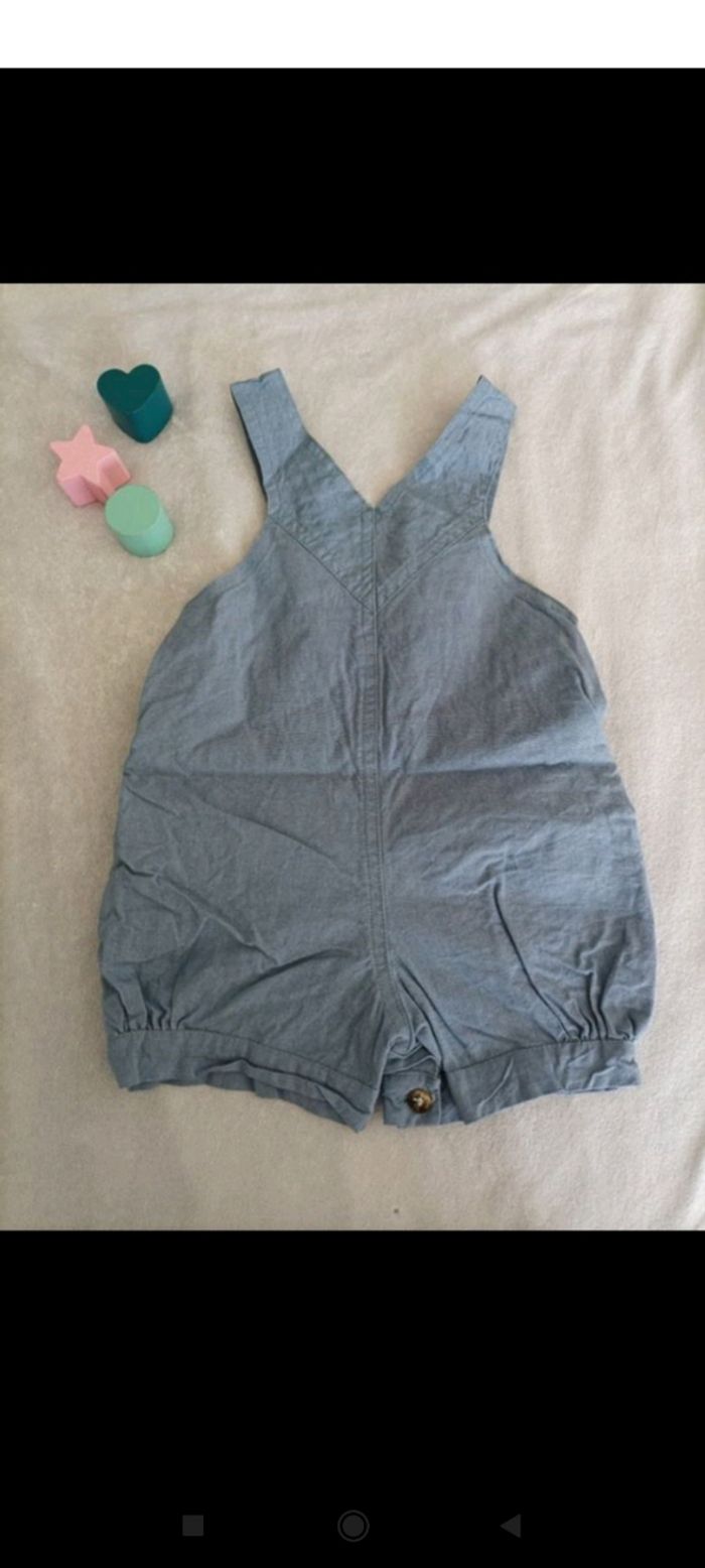 Salopette avec tes shirt 6 - 9 mois - photo numéro 3