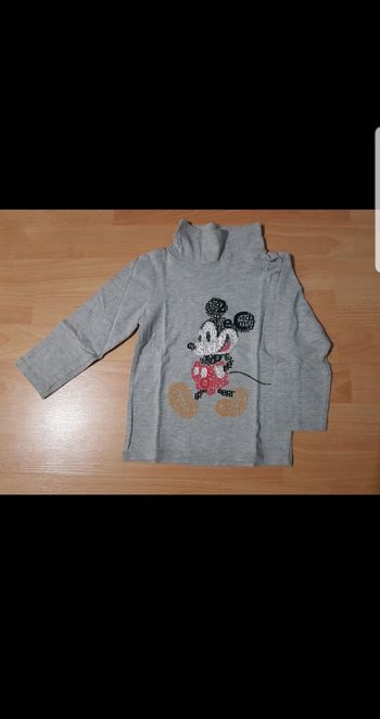 Tee-shirt ML col roulé " Mickey " enfant garçon taille 3 ans