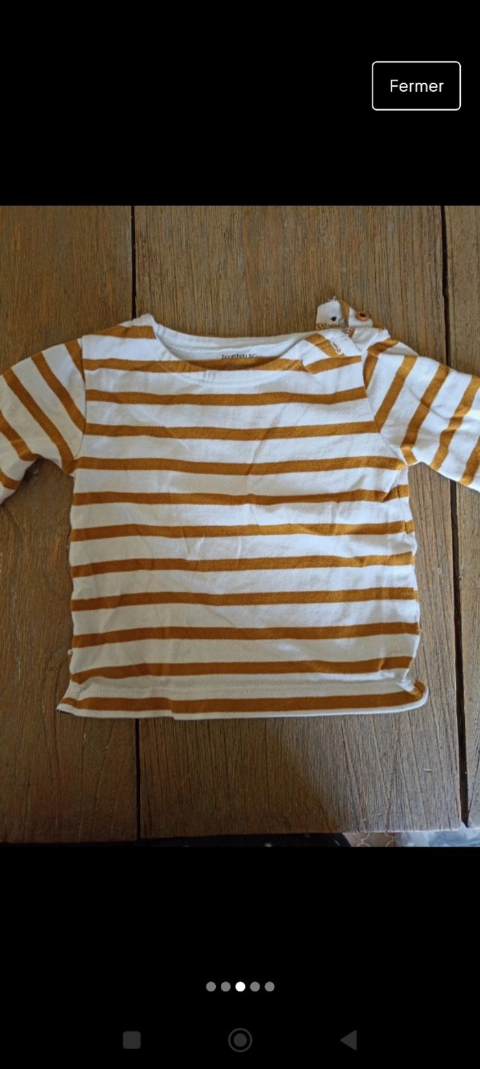 Lot de 4 t-shirt manches longues 6 mois - photo numéro 3