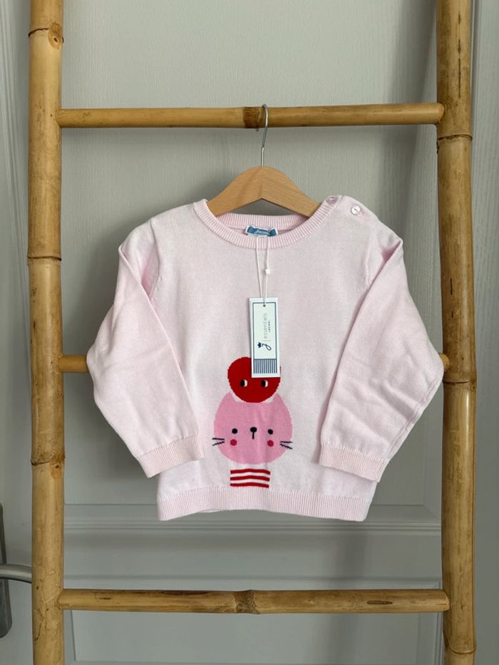 Jacadi Pull Jacadi rose 36 mois – Neuf avec étiquette