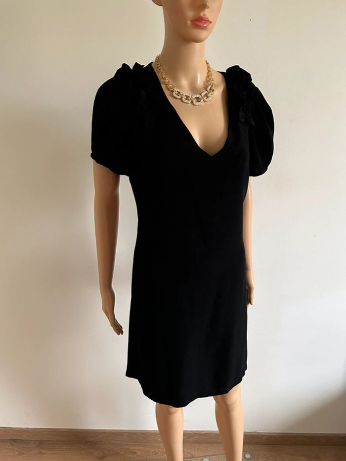 Robe noire à manches courtes Morgan taille 40 excellent état - photo numéro 2