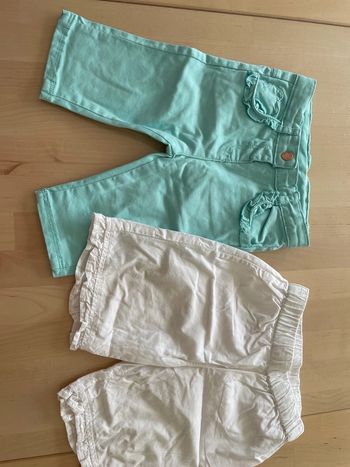 Lot de 2 pantacourts filles 18mois orchestra