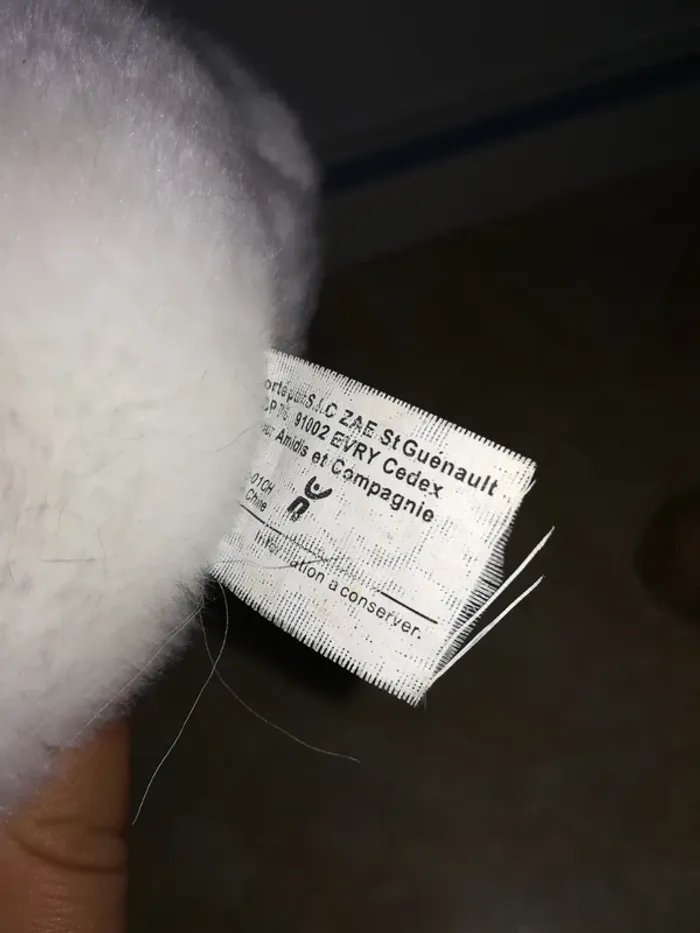 Lot de 2 doudous Amidis et compagnie, panda et ours blanc - photo numéro 9