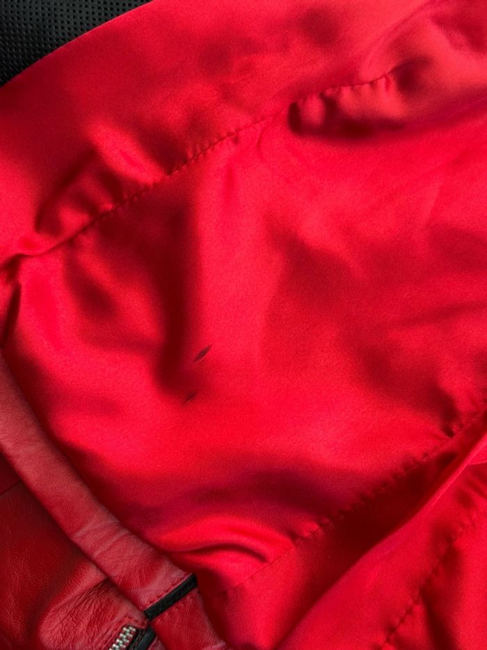 Veste en cuir rouge - photo numéro 7