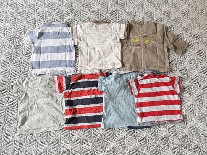 Lot de 7 t-shirts manches courtes 3 mois - photo numéro 3