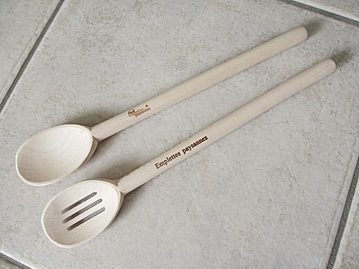 Couverts à salade en bois - photo numéro 1
