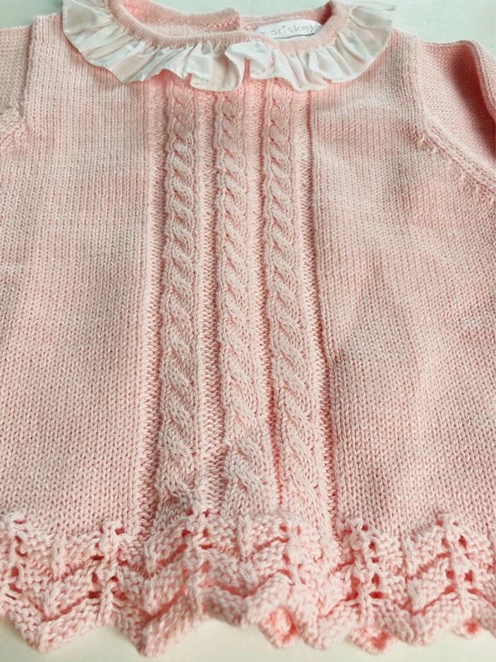 Ensemble fille 2 pièces 6 mois morisketa 100 % coton - photo numéro 6