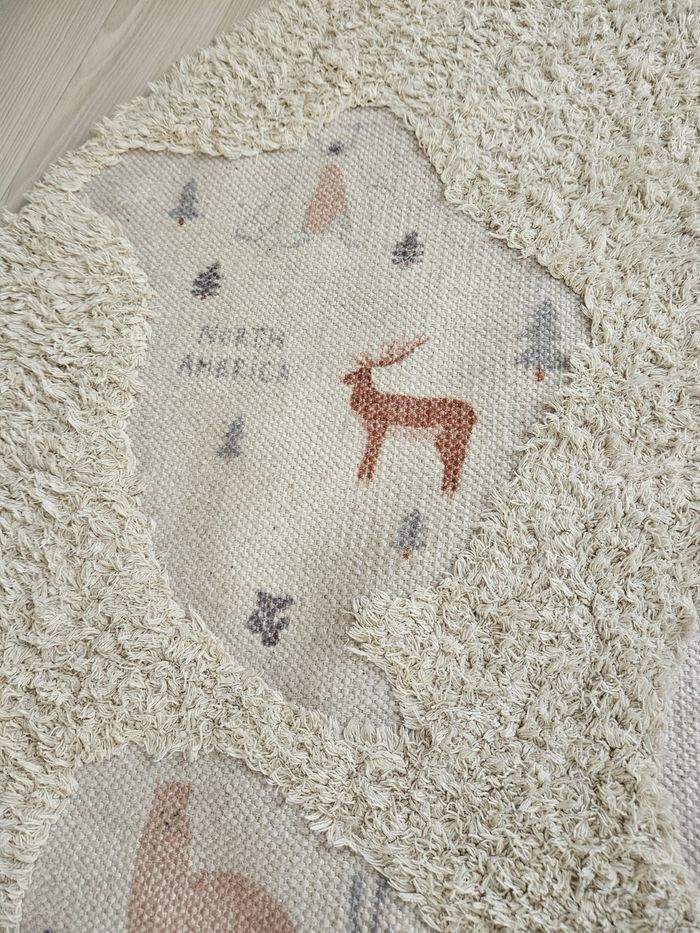 Tapis AFK living beige 140×140cm - photo numéro 7