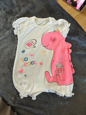 Combinaison short fille 6 mois