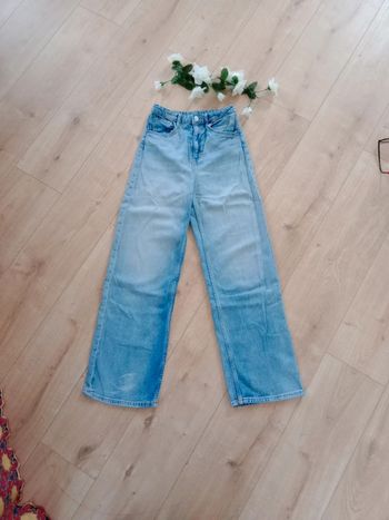 Jean fille 32 jambes larges c86