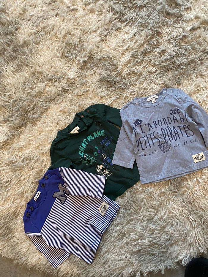 Lot 4 teeshirt 6 mois