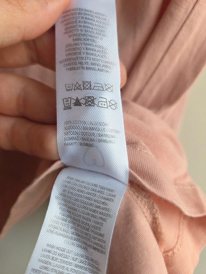T-shirt rose primark - taille L - photo numéro 6