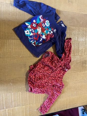 Lot de 2 t-shirt 6 mois