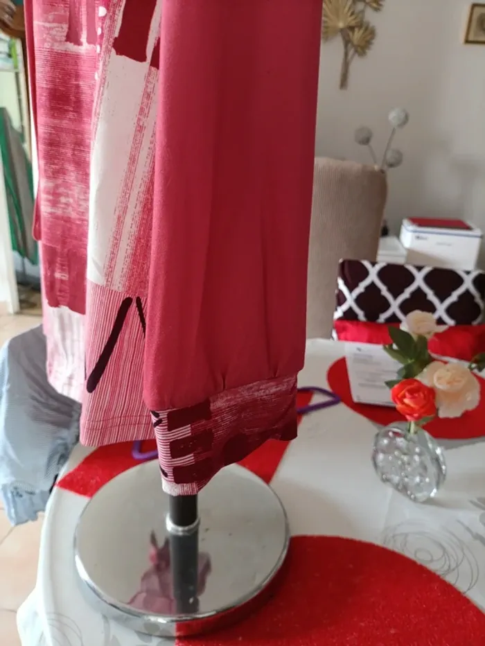 Haut tunique XL rose manches longues - photo numéro 3