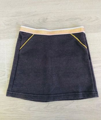 Jupe 4 ans grise et détails dorés NEUVE