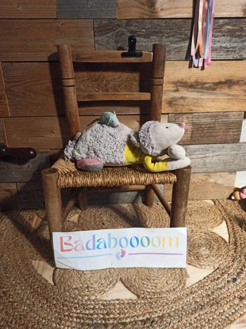 Peluche boîte à musique les Pachats moulin roty tbe
