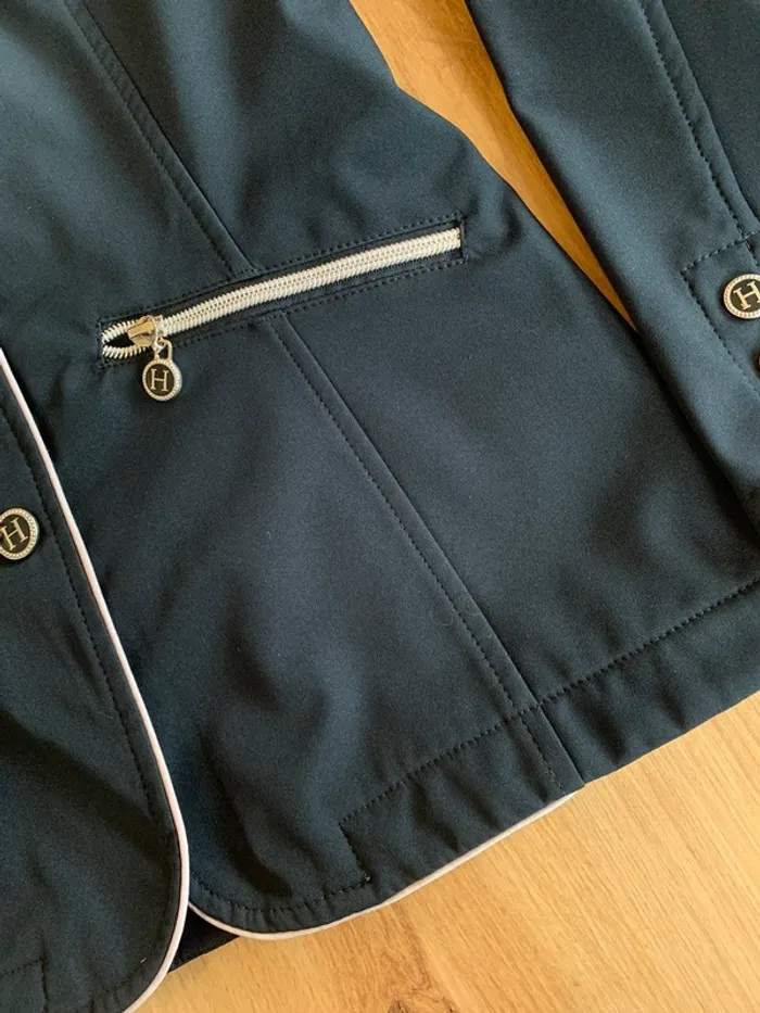 Veste de concours équitation Harcour, logo  brodé, taille S (36) - photo numéro 8