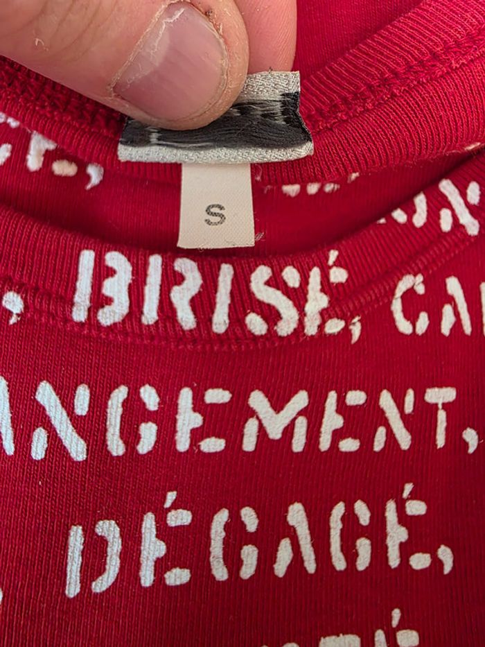 Tee-shirt Danza | Rouge | Taille 36 - photo numéro 4