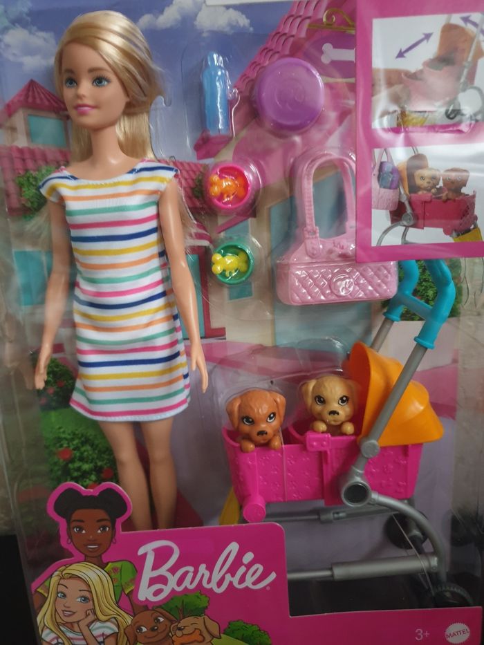 BARBIE PROMENADE DES CHIENS MATTEL - photo numéro 3