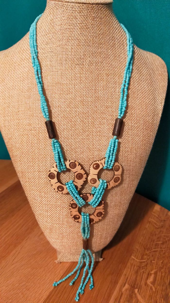 Collier ethnique turquoise – Collection Terre d’Ailleurs - photo numéro 12