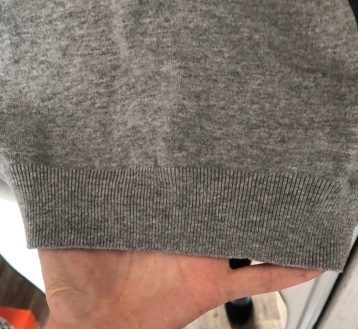 Pull col V de couleur gris clair chiné Pepe Jeans XS - photo numéro 5
