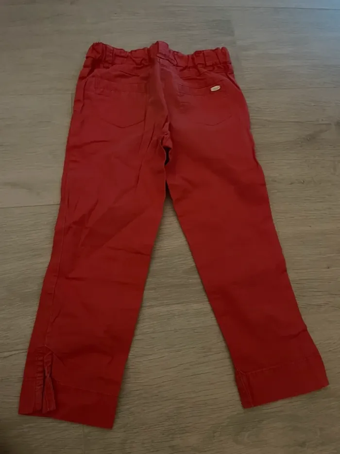 Pantacourt Rouge Cyrillus 6 ans - photo numéro 2