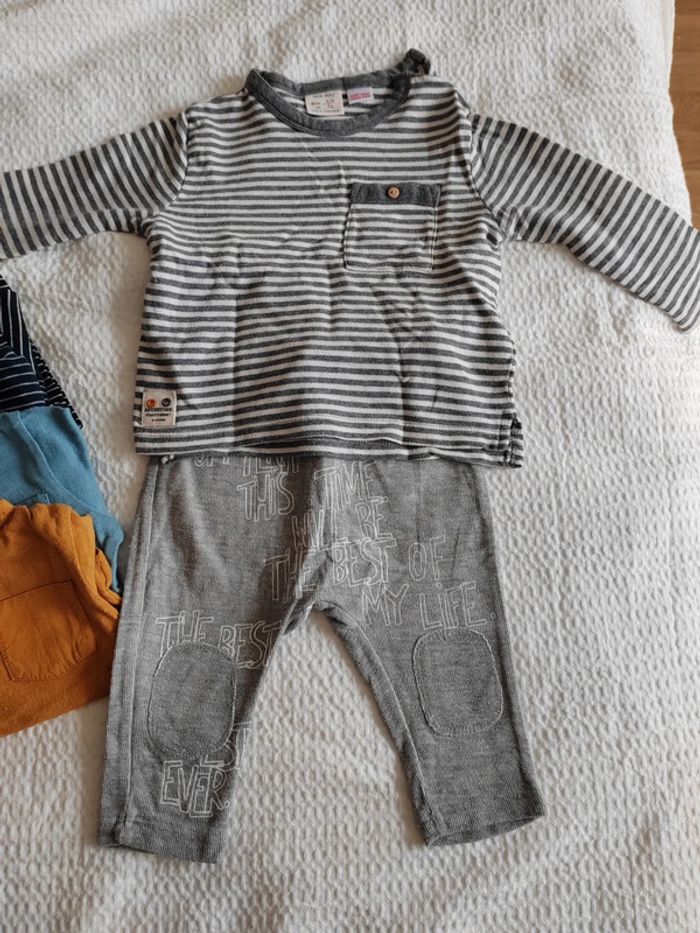 lot garçon zara 6-9 mois - photo numéro 2