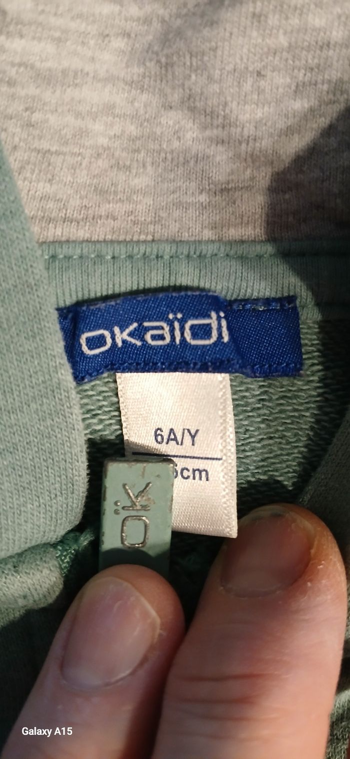 Sweat a capuche okaidi garçon 6 ans - photo numéro 4