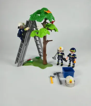 Playmobil Pompiers Sauvetage du chat