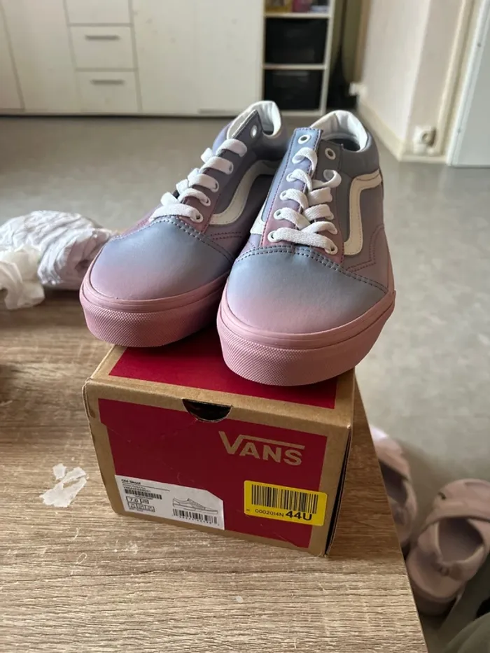 Basket vans old skool sunset fade lilas - photo numéro 2